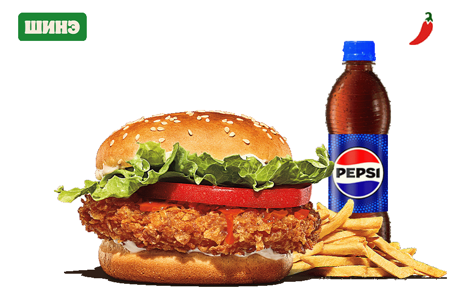 Сирачи тахиатай бургер комбо